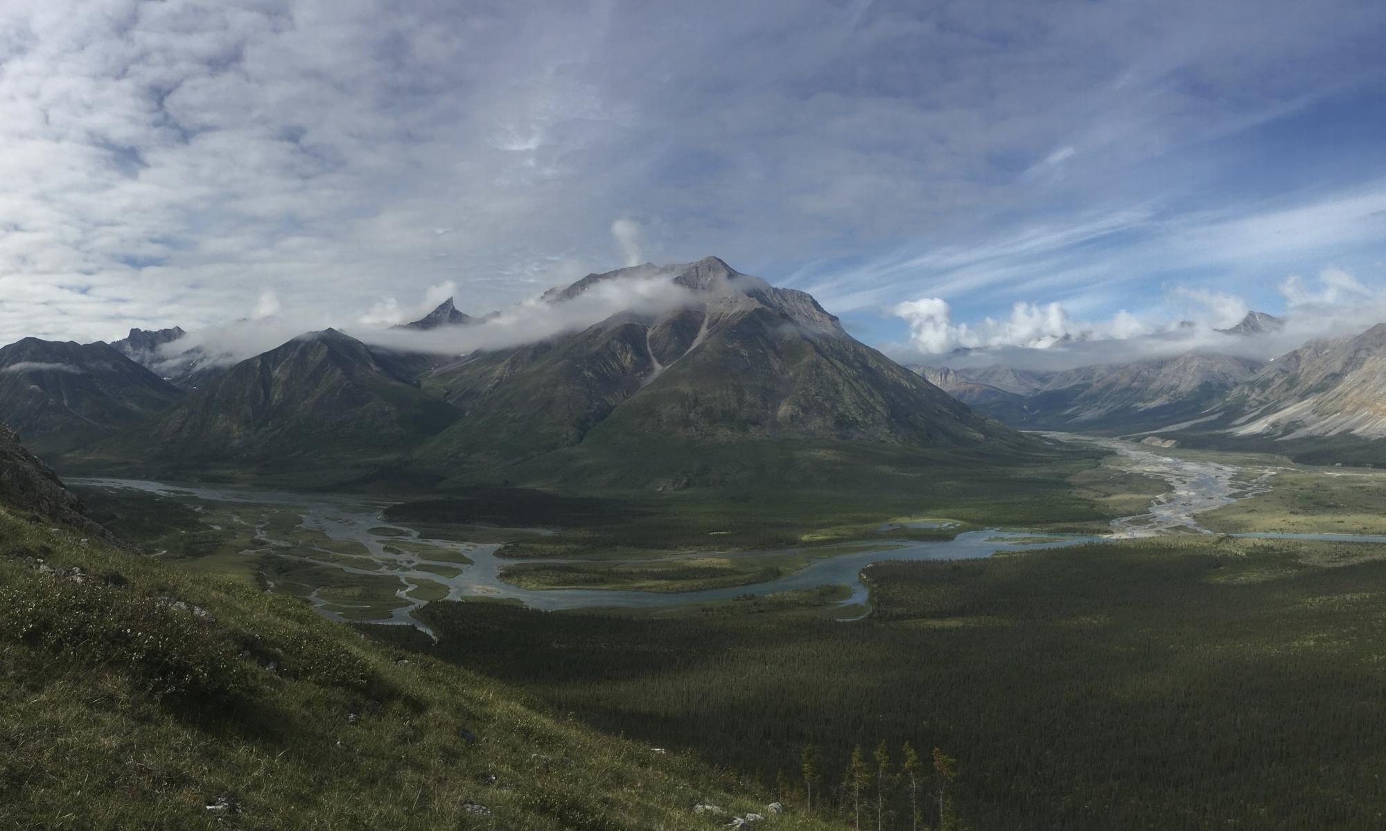 Landscape of mountains