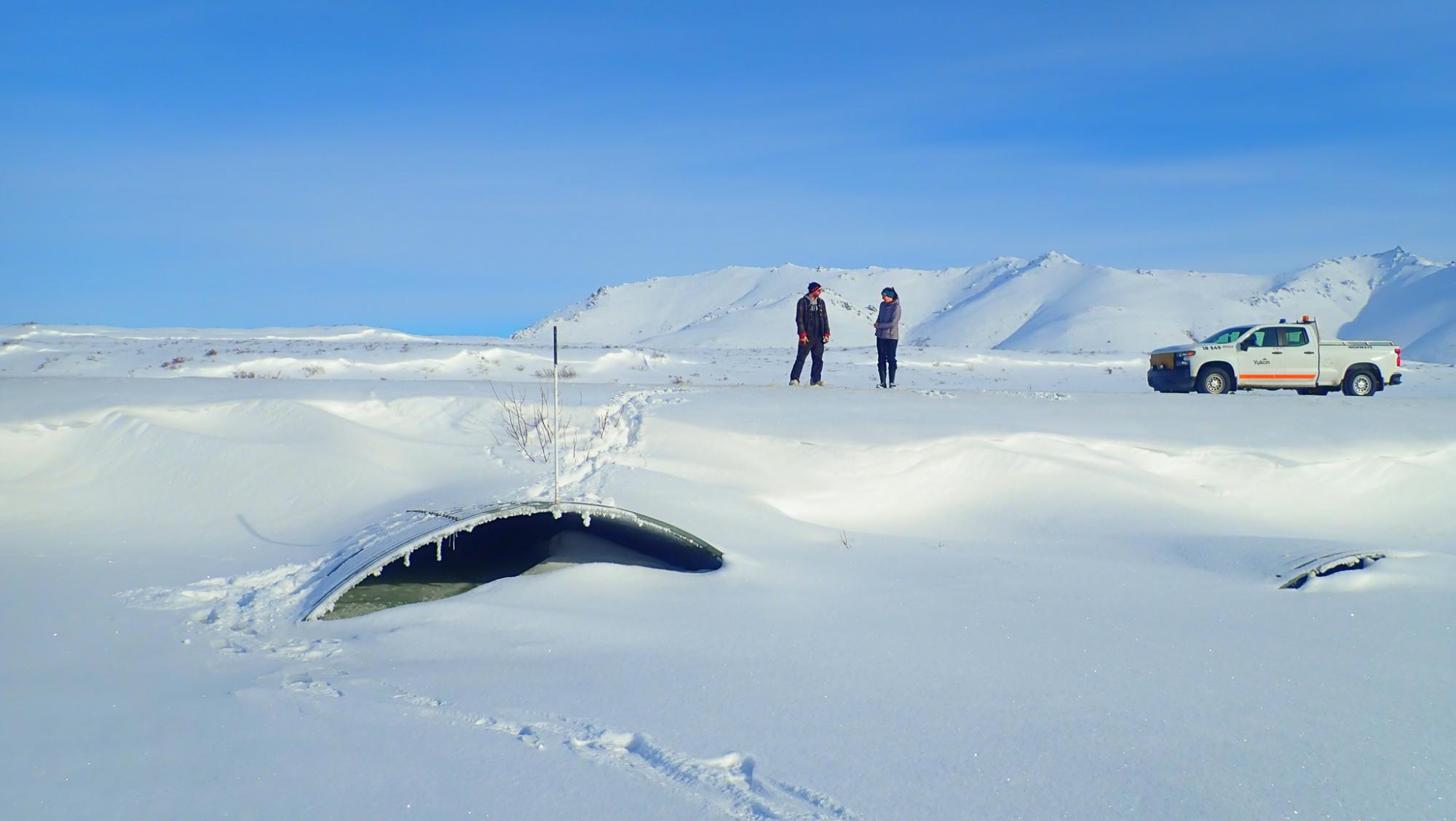 3m culverts full of ice