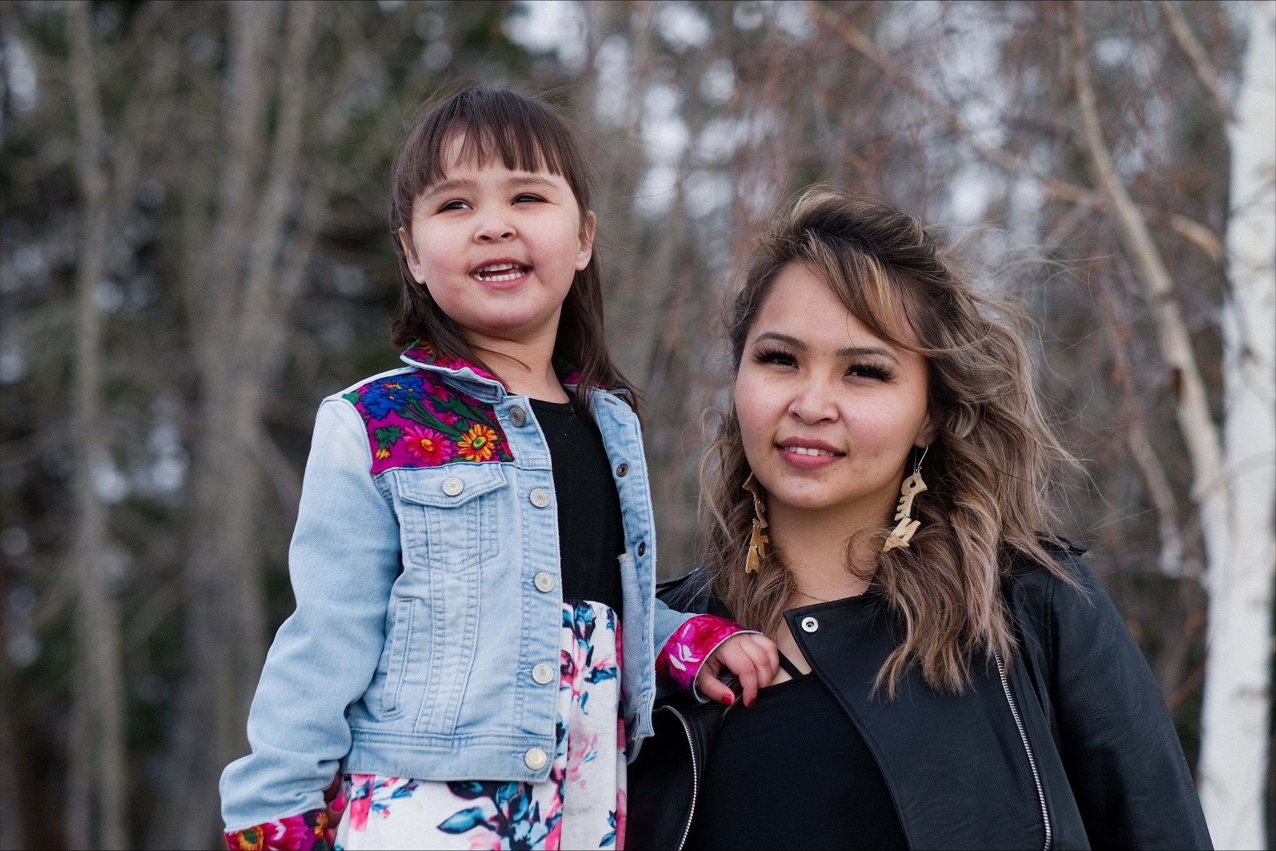 Natasha Peter with her daughter