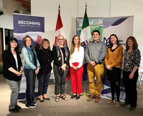 Minister Hajdu and YukonU reps