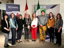 Minister Hajdu and YukonU reps